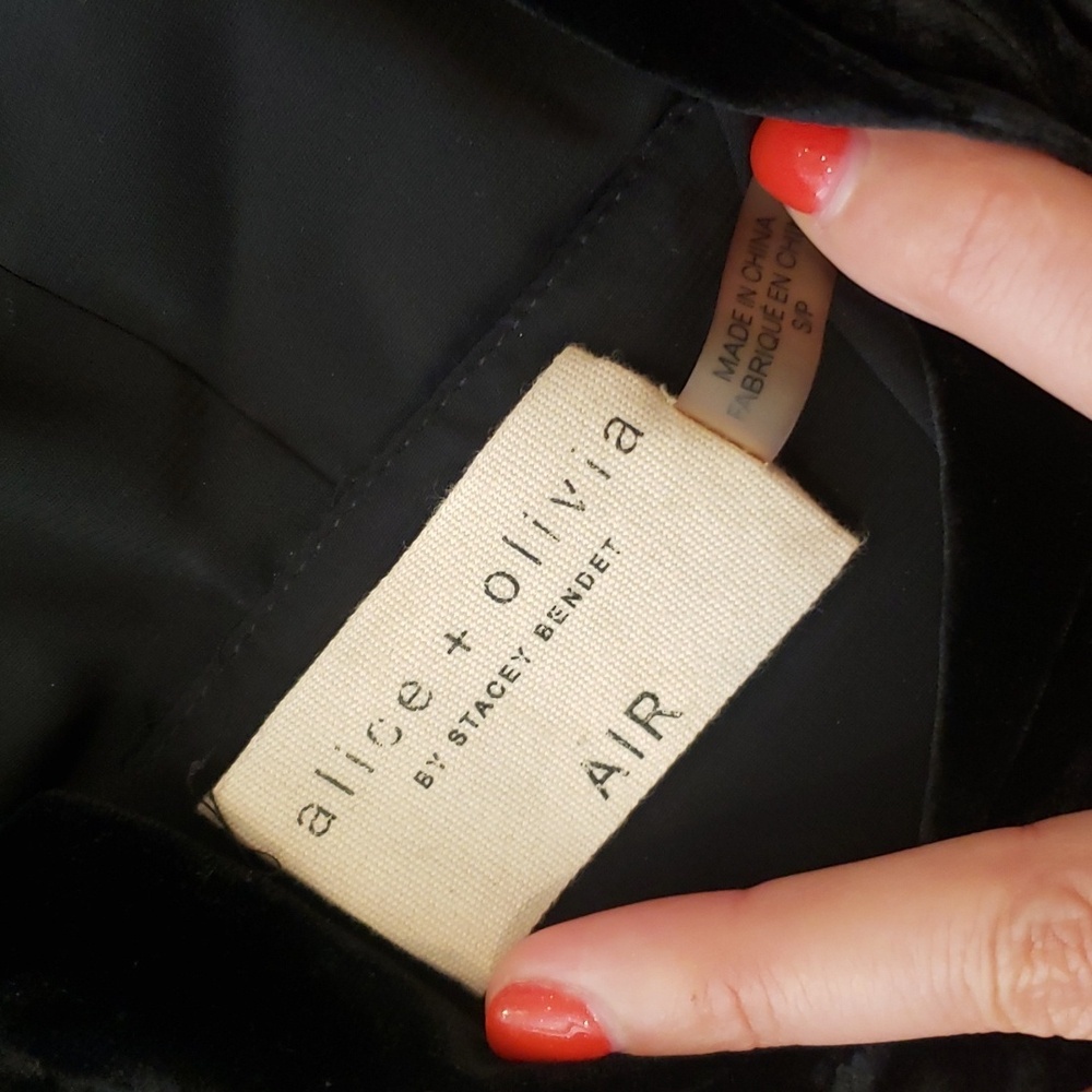 Alice + Olivia baron Velvet hooded dress - Picture 7 of 8